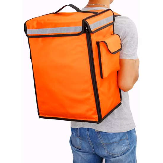 Lebensmittel-Liefertasche, isolierter Rucksack, wasserdicht, für Pizza-Food-Service, kommerzieller tragbarer Kühler