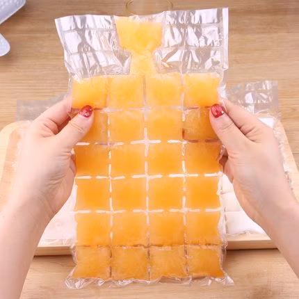 Einweg-Eisbeutel, lebensmittelechte, sichere Kunststoff-Eiswürfel-Verpackungsbeutel